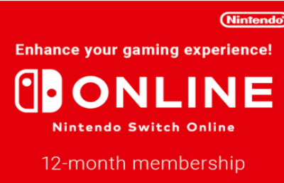 Nintendo Switch 12 Months Subscription Gift Card