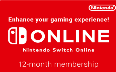 Nintendo Switch 12 Months Subscription Gift Card