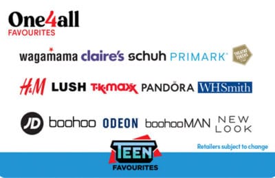 Teen Favourites Gift Card